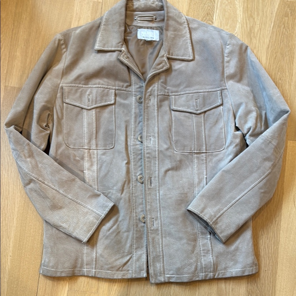 Wilson Leather suade Men's Tan Jacket